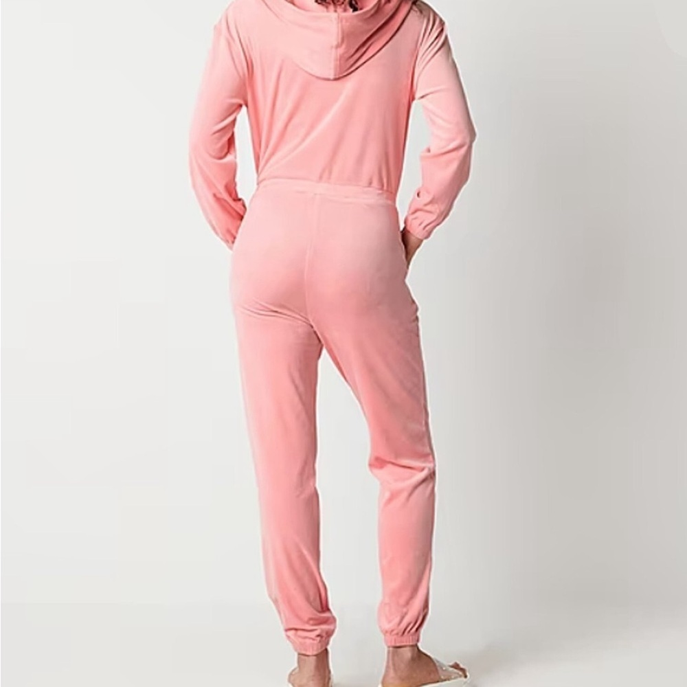 JUICY by Juicy Couture - Pink Velour Jumpsuit CP1 - Picture 3 of 5